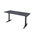 Cain Rectangle Tables > Training Tables > Cain Training Tables, 60 X 24 X 29, Wood|Metal Top, Grey MTRCT6024GY